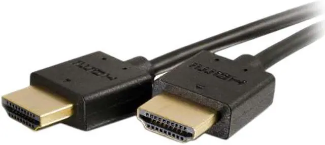 Main image of C2G 41361 Ultra Flexible 4K UHD High Speed HDMI Cable (60Hz) with Low Profile Connectors, Black (1 Foot, 0.30 Meters)