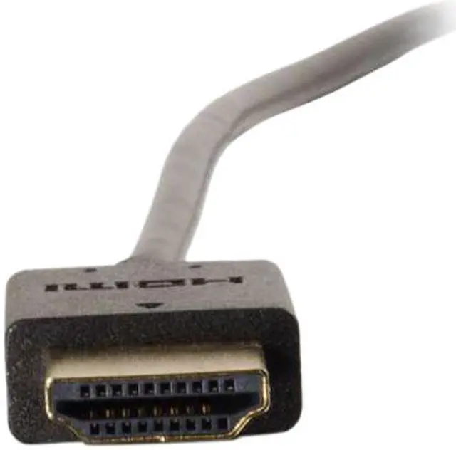 Alt view image 3 of 4 - C2G 41361 Ultra Flexible 4K UHD High Speed HDMI Cable (60Hz) with Low Profile Connectors, Black (1 Foot, 0.30 Meters)