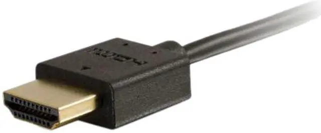 Alt view image 2 of 4 - C2G 41361 Ultra Flexible 4K UHD High Speed HDMI Cable (60Hz) with Low Profile Connectors, Black (1 Foot, 0.30 Meters)