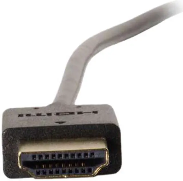 Alt view image 2 of 4 - C2G 41362 Ultra Flexible 4K UHD High Speed HDMI Cable (60Hz) with Low Profile Connectors, Black (2 Feet, 0.60 Meters)