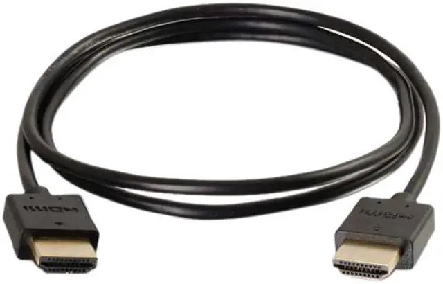 Alt view image 4 of 4 - C2G 41363 Ultra Flexible 4K UHD High Speed HDMI Cable (60Hz) with Low Profile Connectors, Black (3 Feet, 0.91 Meters)