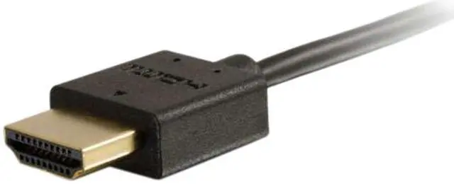 Alt view image 3 of 4 - C2G 41363 Ultra Flexible 4K UHD High Speed HDMI Cable (60Hz) with Low Profile Connectors, Black (3 Feet, 0.91 Meters)