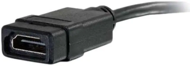 Alt view image 2 of 3 - C2G 41356 Mini HDMI Male to HDMI Female Adapter Converter Dongle, Black (8 Inch)