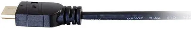 Alt view image 3 of 3 - C2G 41413 4K Active High Speed HDMI Cable, 4K 60Hz, In-Wall CL3-Rated, Black (25 Feet, 7.62 Meters)