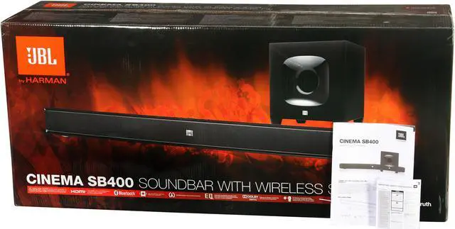 Alt view image 15 of 15 - JBL Cinema SB 400 120-Watt Soundbar with Subwoofer