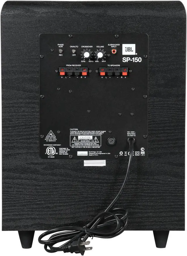Alt view image 4 of 6 - JBL SP150 10" 150-Watt Powered Subwoofer
