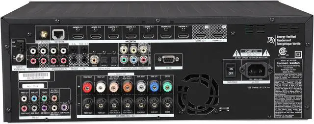 Alt view image 4 of 6 - Harman/Kardon AVR 3700 7.2-Channel Network-Connected Audio/Video Receiver