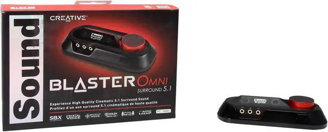 Alt view image 5 of 5 - Creative Sound Blaster Omni Surround 5.1 USB Sound Card with 600ohm Headphone Amp and Integrated Microphone