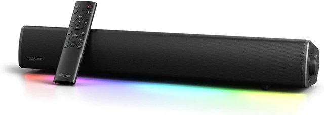 Main image of Sound Blaster GS5 Compact RGB Gaming Soundbar, For TV and PC, Black, RGB Gaming Soundbar, Bluetooth, USB-C, SuperWide, Desktop Audio, TV, PC, Immersive Sound
