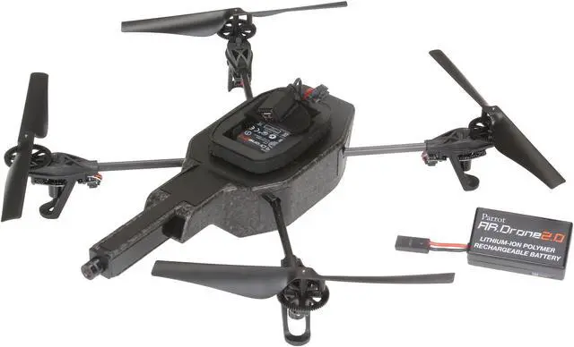 Alt view image 11 of 12 - Parrot AR Drone 2.0 Remote Flying Drone w/ HD Camera - Blue/Orange