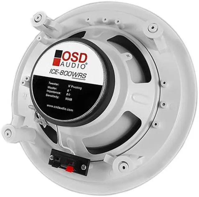Alt view image 2 of 4 - OSD Audio ICE800WRS 8" Weather Resistant In-Ceiling Speaker, Pair