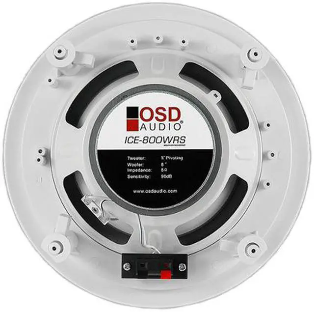 Alt view image 3 of 4 - OSD Audio ICE800WRS 8" Weather Resistant In-Ceiling Speaker, Pair
