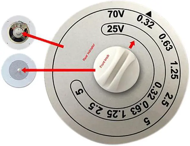 Alt view image 3 of 3 - OSD Audio C1090VK 70V 8" In-Ceiling Speaker with Volume Control