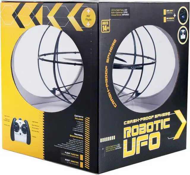 Alt view image 5 of 6 - HYPE RC Crash-Proof Sphere Robotic UFO