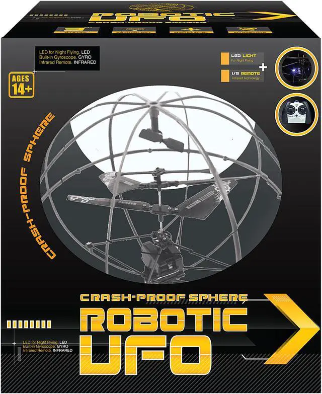 Alt view image 6 of 6 - HYPE RC Crash-Proof Sphere Robotic UFO