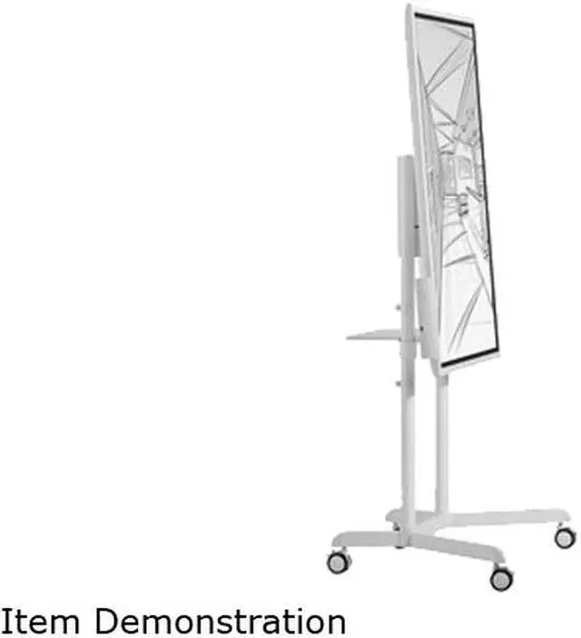 Alt view image 5 of 7 - Atdec AD-TVC-70R-W Mobile Cart with Display Rotation - White