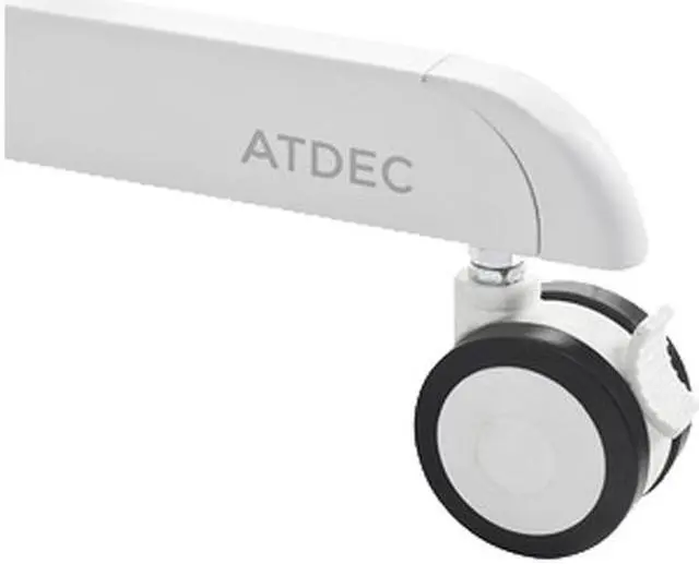 Alt view image 2 of 7 - Atdec AD-TVC-70R-W Mobile Cart with Display Rotation - White
