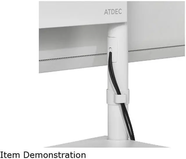 Alt view image 7 of 7 - Atdec AD-TVC-70R-W Mobile Cart with Display Rotation - White