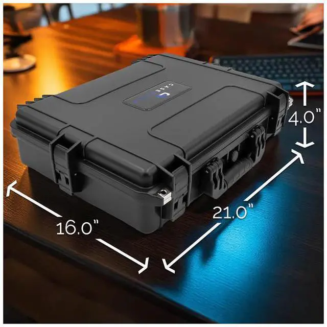 Alt view image 4 of 5 - Casematix Waterproof IP67 Laptop Hard Case for 15.6-17.3 inch Gaming Laptops - Laptop Case with Foam - RMR21PRO-GMING