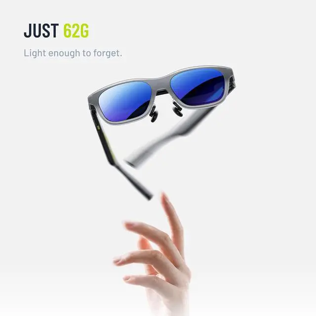Alt view image 2 of 5 - XREAL xbx a01+ AR Glasses - 147-inch Portable Screen, 1600-Nit HDR10 Micro-OLED, 120Hz, 62g Ultralight, USB-C