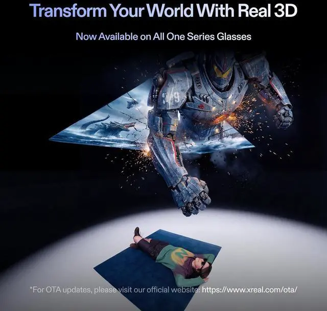 Alt view image 2 of 10 - XREAL One Pro AR Glasses - 57 Degree FOV X Prism, Sony Micro-OLED 120Hz, X1 Chip, 3ms Latency, Sound by Bose, Size L
