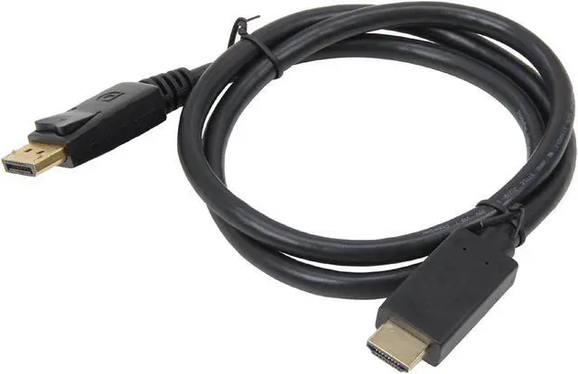 Alt view image 2 of 2 - Kaybles DP-HDMI-3-2P DP to HDMI Cable 3 ft. (2 Pack), Gold Plated DisplayPort to HDMI Cable 1080p Full HD for PCs to HDTV, Monitor, Projector with HDMI Port