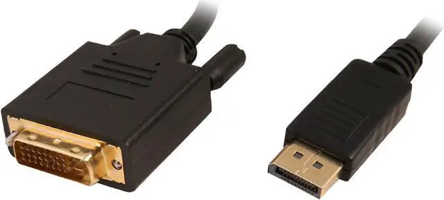 Main image of DisplayPort to DVI Cable 6 ft. 2-Pack, DisplayPort (DP) to DVI-D Male to Male Adapter Cable 1080P Compatible with PC, Laptop, HDTV, Projector, Monitor, More - Gold-Plated