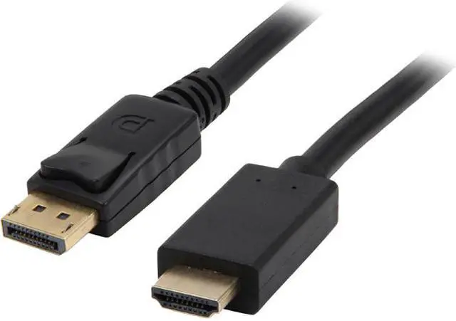 Main image of Kaybles DP-HDMI-3FT 3 ft. DP to HDMI Cable, Gold Plated DisplayPort to HDMI Cable 1080p Full HD for PCs to HDTV, Monitor, Projector with HDMI Port