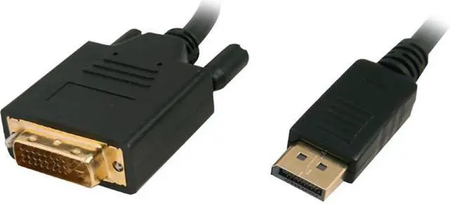 Main image of Kaybles DP-DVI-6FT 6 ft. DisplayPort to DVI Cable, Display Port (DP) to DVI-D Male to Male Adapter Cable 1080P Compatible with PC, Laptop, HDTV, Projector, Monitor, and More, Gold-Plated