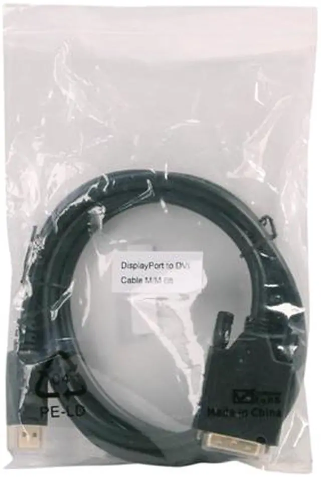 Alt view image 3 of 3 - Kaybles DP-DVI-6FT 6 ft. DisplayPort to DVI Cable, Display Port (DP) to DVI-D Male to Male Adapter Cable 1080P Compatible with PC, Laptop, HDTV, Projector, Monitor, and More, Gold-Plated