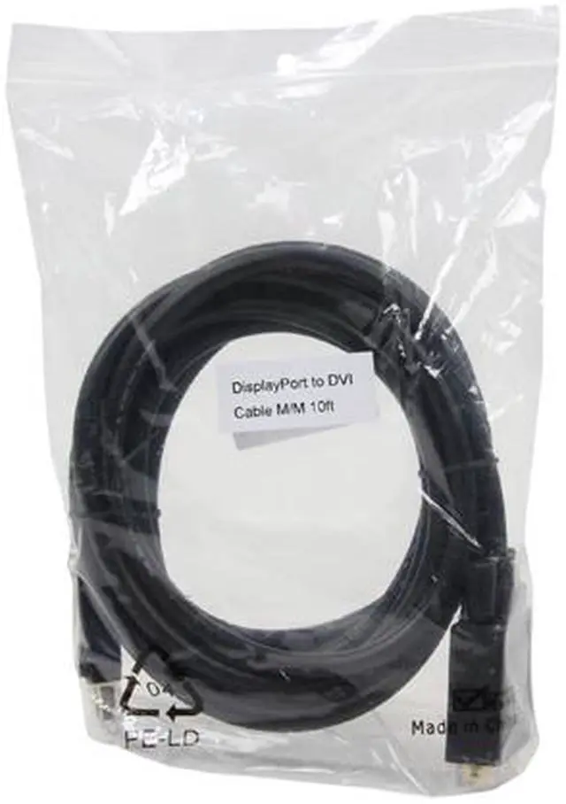 Alt view image 3 of 3 - Kaybles DP-DVI-10FT 10 ft. DisplayPort to DVI Cable, Display Port (DP) to DVI-D Male to Male Adapter Cable 1080P Compatible with PC, Laptop, HDTV, Projector, Monitor, and More, Gold-Plated
