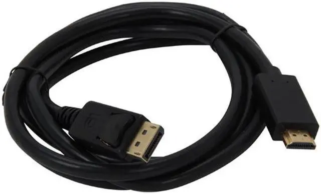 Alt view image 2 of 3 - Kaybles DP-HDMI-6FT 6 ft. DP to HDMI Cable, Gold Plated DisplayPort to HDMI Cable 1080p Full HD for PCs to HDTV, Monitor, Projector with HDMI Port