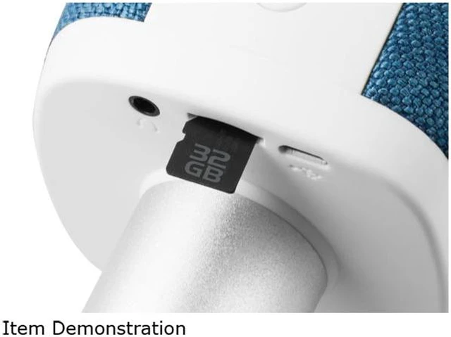 Technaxx 4811 Karaoke MIC Fabric Blue 2-IN-1 W/ 2X 5W Speaker System ...