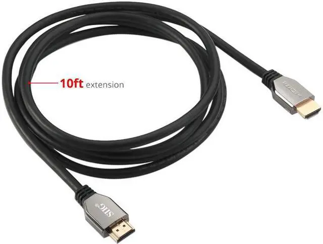Main image of SIIG CB-H21611-S1 10 ft. Black 8K Ultra High Speed HDMI Cable Male to Male