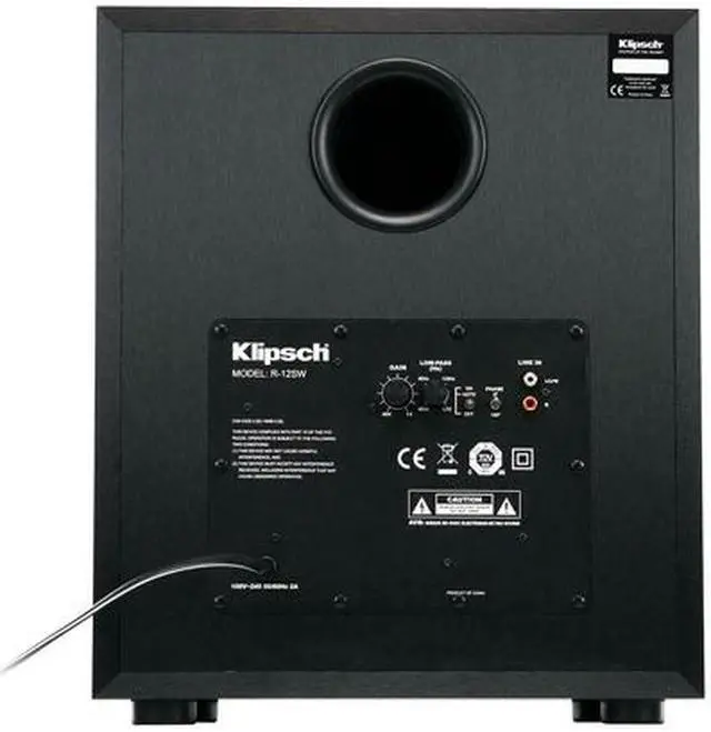 Alt view image 6 of 6 - Klipsch R-12SW Reference 12-Inch Powered Subwoofer - Black