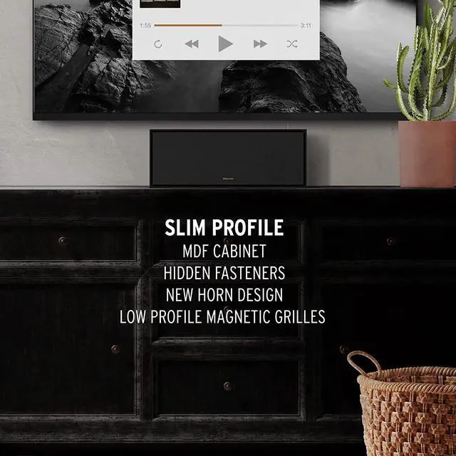 Alt view image 9 of 9 - Klipsch Reference R-50C Center Channel Speaker - Ebony