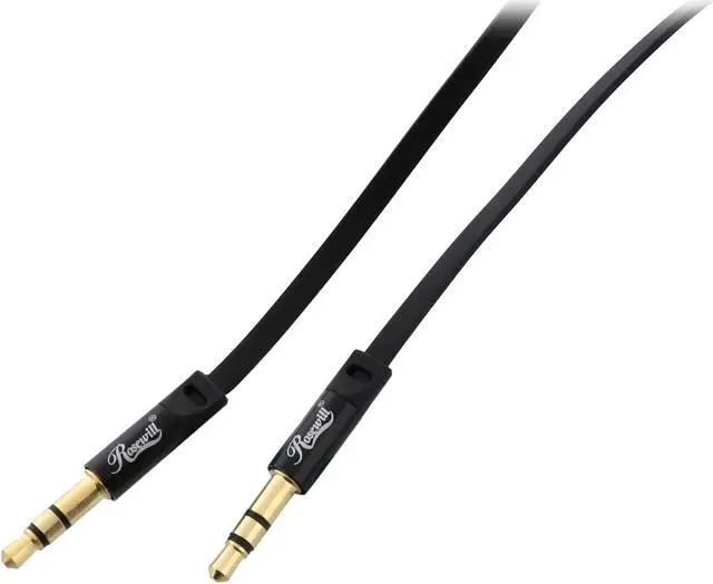 Main image of Rosewill RAC-10BK - 10-Foot 3.5mm Flat Audio Cable, Black