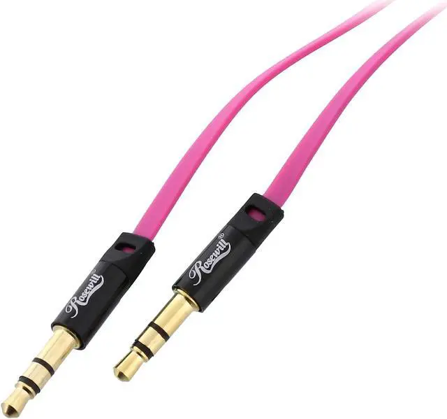 Main image of Rosewill RAC-10PK - 10-Foot 3.5mm Flat Audio Cable, Pink