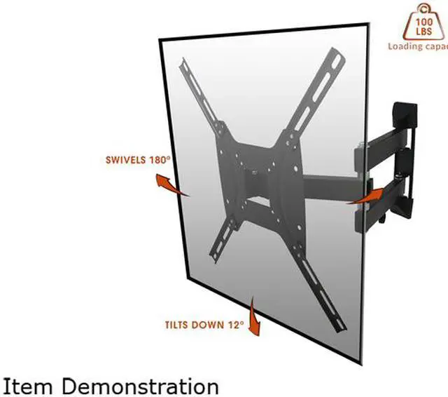 Alt view image 3 of 3 - Megamounts GML643 26" - 55" Full Motion Wall Mount