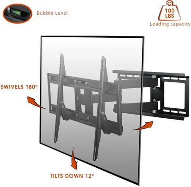 Alt view image 3 of 3 - Megamounts GMW663 Full Motion Wall Mount
