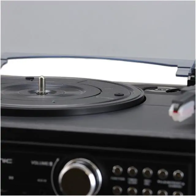 Alt view image 6 of 8 - Trexonic TRX-811BS 3-Speed Turntable With CD Player, Dual Cassette Player