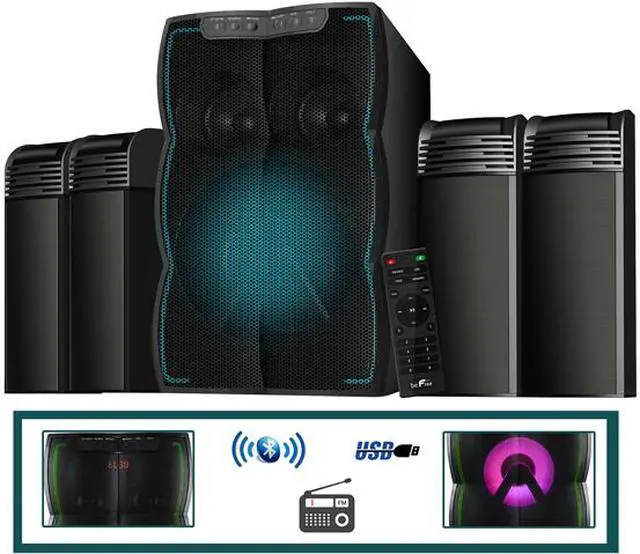 Main image of BeFree Sound BFS-631HN 4.1 CH 4.1 Channel Multimedia Wired Speaker Shelf System System