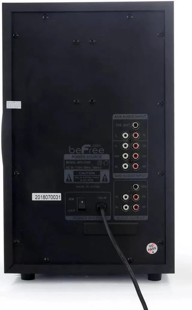 Alt view image 3 of 3 - BeFree Sound BFS-510C 5.1 CH Surround Sound Bluetooth Speaker System