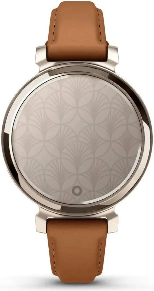 Alt view image 2 of 4 - Garmin Lily 2 Classic Cream Gold with Tan Leather Band