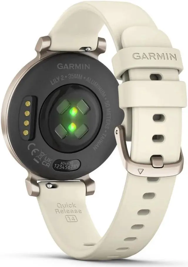 Alt view image 3 of 4 - Garmin Lily 2 Cream Gold with Coconut Silicone Band