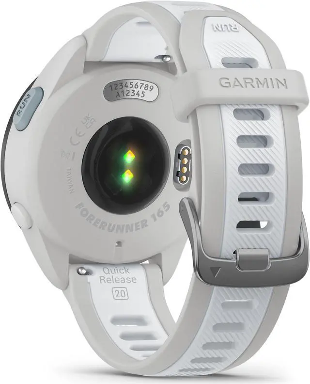 Alt view image 4 of 4 - Garmin Forerunner 165, Mist Grey/Whitestone | GPS Running Smart Watch 010-02863-21
