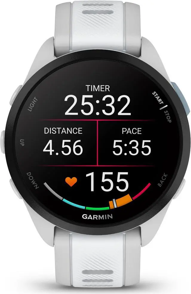 Alt view image 2 of 4 - Garmin Forerunner 165, Mist Grey/Whitestone | GPS Running Smart Watch 010-02863-21