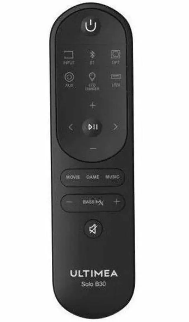 Alt view image 3 of 4 - Ultimea Solo B30 Pro 2.1CH Bluetooth Sound Bar Speaker - Black