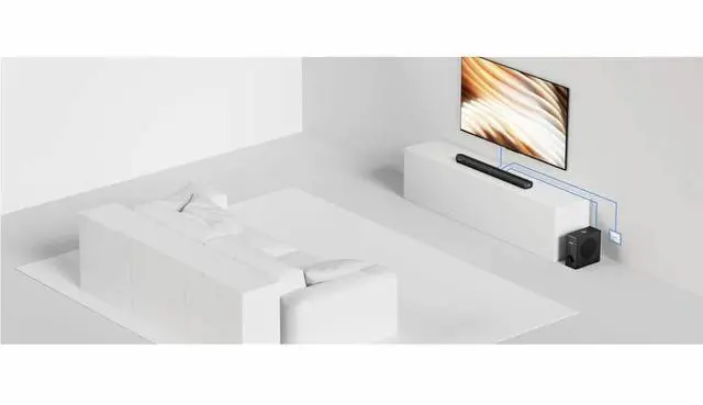 Alt view image 7 of 7 - Ultimea Apollo S60 Dolby Atmos 4.1CH Detachable Bluetooth Soundbar (U3620) - Black