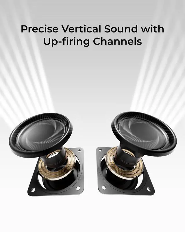 Alt view image 4 of 8 - ULTIMEA Skywave F30 3.1.2 Bluetooth Sound Bar Speaker - 360 W RMS
